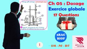 ♣ Chapitre 05 : Réactions acido-basiques , Dosage : Exercice globale + Cours  + Astuces , 2BAC BIOF , Partie 1 , Pr JENKAL RACHID,