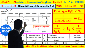Série d'exercices 11 : ( Exercice 3 + Correction ) Modulation et Démodulation d'Amplitude : 2BAC BIOF - SM , PC , Pr JENKAL RACHID
