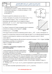 Examen national 2021 - Physique-chimie - 2BAC BIOF - SM : Session Normale