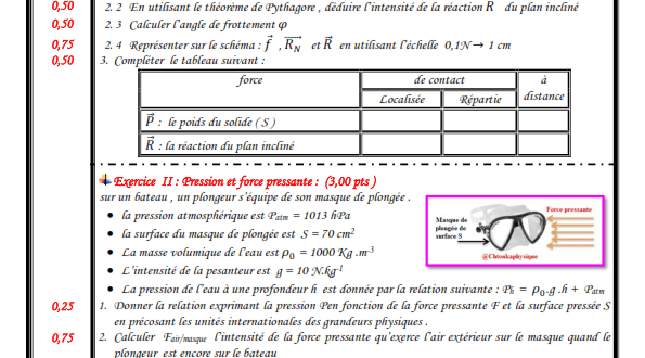 Devoir Surveillé N° 1 semestre 1 , TCS BIOF , 2019-2020 , Pr JENKAL RACHID