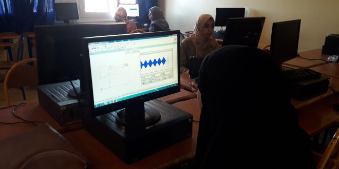  النادي العلمي ينظم دورة تكوينية حول البرنام ''الكترونيك ووكبنش''  لفائدة تلاميذ الثانوية ايت باها