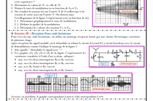 Série d'exercices 11 : Modulation et Démodulation d'Amplitude : 2BAC BIOF - SM , PC , Pr JENKAL RACHID