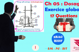 Dosage , 2BAC BIOF , Exercice globale , 17 Questions , Pr JENKAL RACHID , Chtoukaphysique