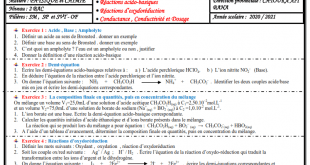 ♣ Révision et consolidation des acquis - chimie , 2BAC BIOF , Modèle 1 - Pr JENKAL RACHID