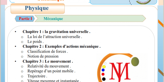 Programme de Tronc commun sciences ( TCSOF)