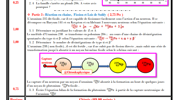 Devoir surveillé N° 3 semestre 1 , 2BAC BIOF -PC et SM, 2020-2021 , Pr JENKAL RACHID,