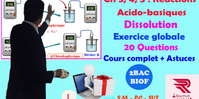 2BAC BIOF - Correction du Devoir Surveillé 2 / 3 semestre I, Chimie -19/20 (1) : PC - SM, SVT, Pr JENKAL